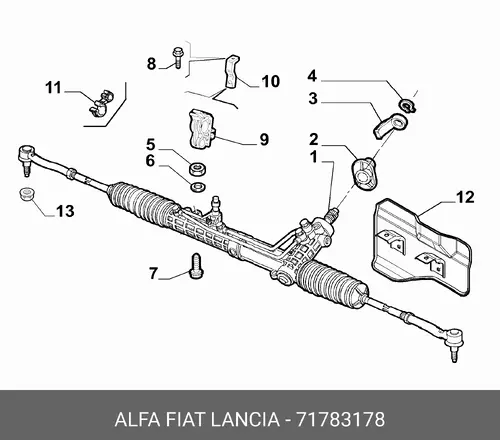 Рулевая рейка ALFA ROMEO 71783178