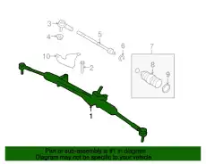 Рулевая рейка FORD AL8Z-3504-BRM