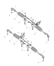 Рулевая рейка DODGE 52128517AB