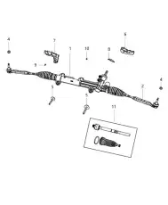 Рулевая рейка DODGE 04584573AE