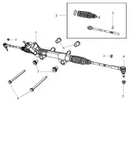 Рулевая рейка DODGE 05154491AA