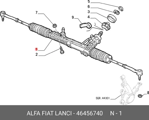 Рулевая рейка LANCIA 46456740
