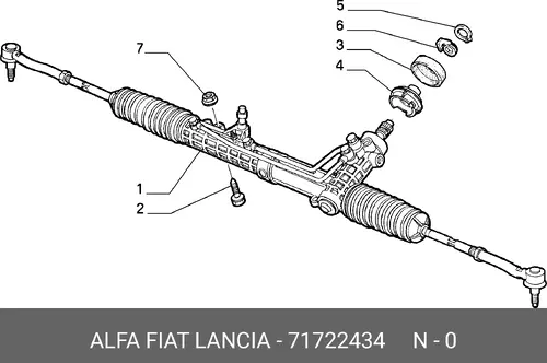 Рулевая рейка LANCIA 71722434