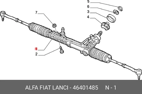 Рулевая рейка LANCIA 46401485