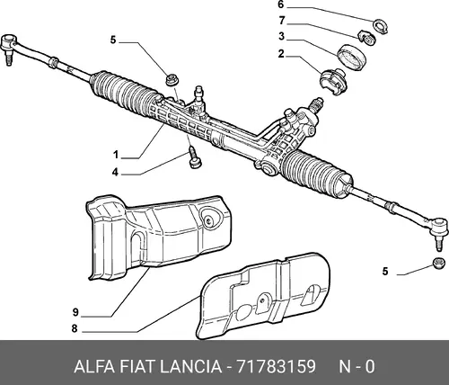 Рулевая рейка LANCIA 71783159