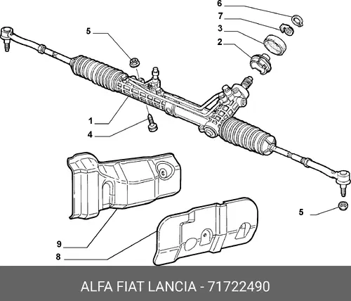 Рулевая рейка LANCIA 71722490