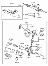 Рулевая рейка HYUNDAI / KIA 5772025010