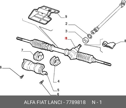 Рулевая рейка LANCIA 7789818