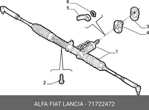 Рулевая рейка LANCIA 71722472