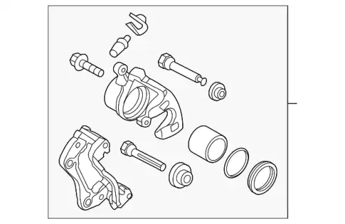 СУППОРТ ПЕРЕДНИЙ ПРАВЫЙ 581903XA20 HYUNDAI
