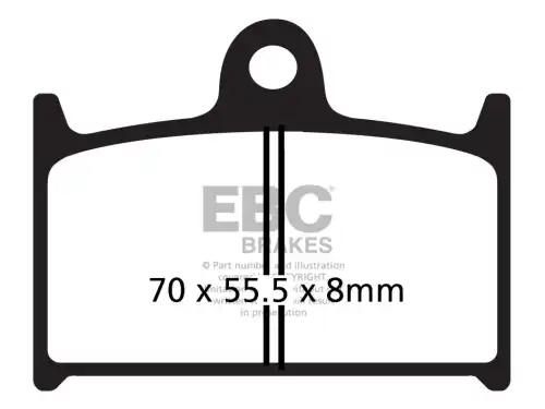 Колодки тормозные дисковые FA145HH EBC