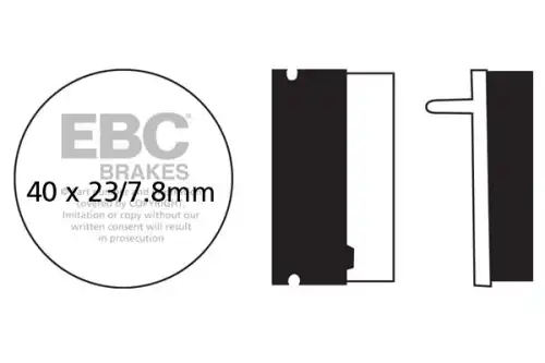 Тормозные колодки дисковые EBC FA155