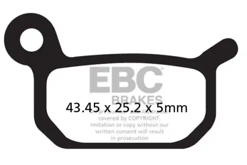 Тормозные колодки дисковые EBC FA325TT