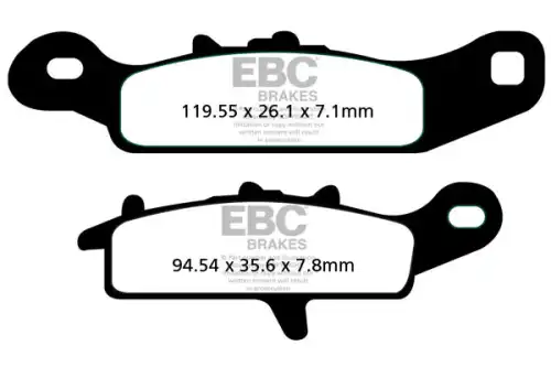 Тормозные колодки дисковые EBC FA342R