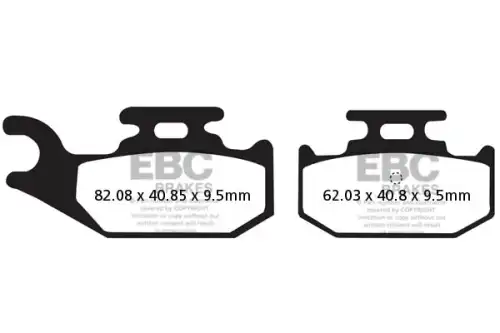 Тормозные колодки дисковые EBC FA428TT