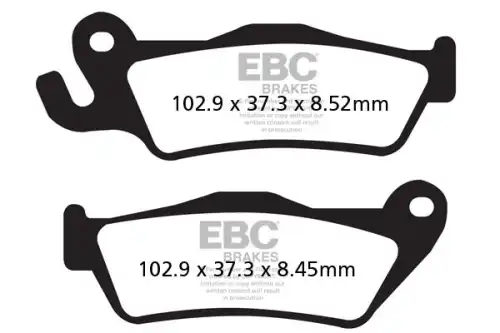 Тормозные колодки дисковые EBC FA438HH