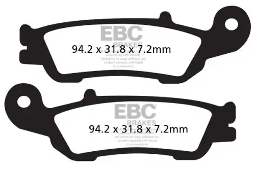 Тормозные колодки дисковые EBC FA450TT
