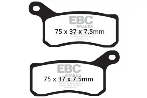 Тормозные колодки дисковые EBC FA462R
