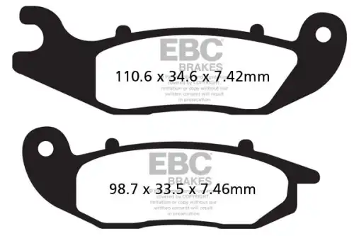 Тормозные колодки дисковые EBC FA465TT