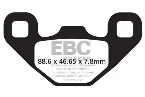Тормозные колодки дисковые EBC FA489R