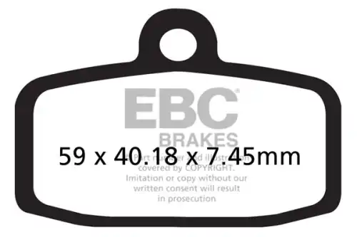 Тормозные колодки дисковые EBC FA612TT