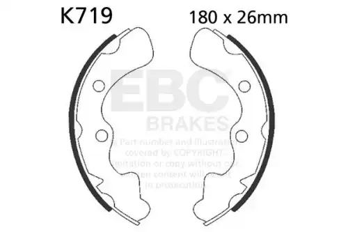 Тормозные колодки дисковые EBC K719