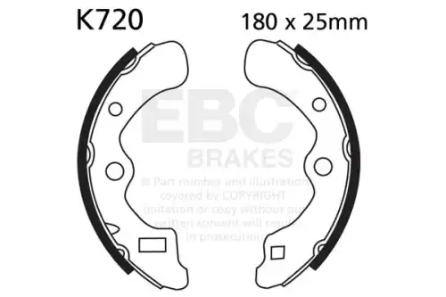 Тормозные колодки дисковые EBC K720