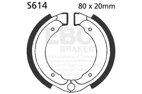 Тормозные колодки дисковые EBC S614