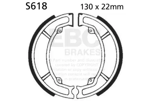 Тормозные колодки дисковые EBC S618