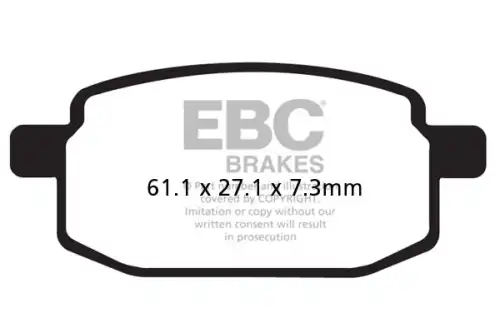 Тормозные колодки дисковые EBC SFA169HH