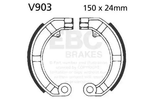 Тормозные колодки дисковые EBC V903
