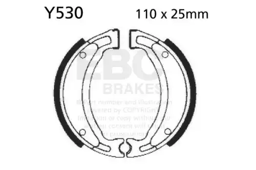 Тормозные колодки дисковые EBC Y530
