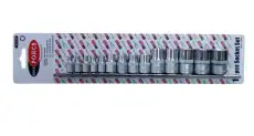 набор головок! E-профиль 14пр.1/4'' 3/8'' 1/2''\ RF-4158 ROCK FORCE