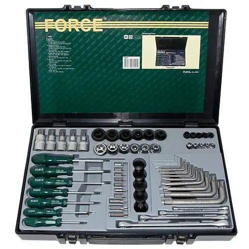 1/4'& 3/8 &1/2' Набор инструментов 65пр.(Е+торкс) 4651 FORCE