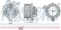 Вентилятор отопителя NISSENS 87335