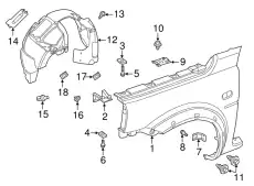Гайка автомобильная LAND ROVER CLI100020