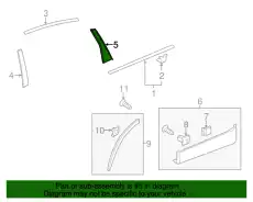 72721T0GA00 GARNISH R- RR- HONDA