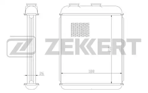 Радиатор печки ZEKKERT MK-5081