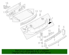  4Z7807739 ОПОРНЫЙ КРОНШТЕЙН БАМПЕРА VAG