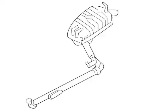 глушитель/muffler assy-main 287002G400 MOBIS