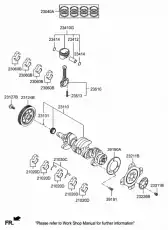 BEARING PAIR SET-CRK/SHF 210202E041 MOBIS