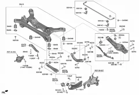 k bracket-stabilizer bar 54815G6000 MOBIS