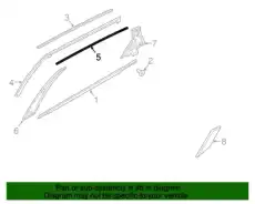 Уплотнитель двери MOBIS 83135D4000
