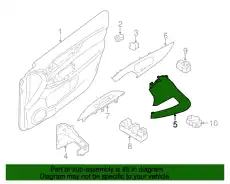Ручка двери NISSAN 809454CL0A