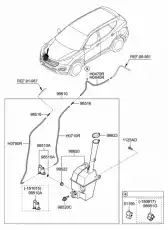 985104Z000 НАСОС СТЕКЛООМЫВАТЕЛЯ С БАЧКОМ MOBIS