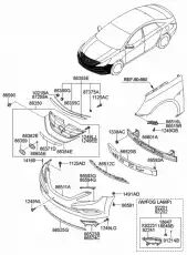 Решетка радиатора MOBIS 863523S000