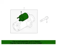 РЕЛЕ МАГНИТНОЕ СТАРТЕРА 1810A394 MITSUBISHI
