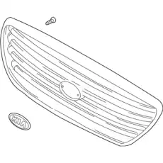 Решетка радиатора MOBIS 0K53C50710