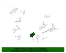 Ручка двери MOBIS 836101G010