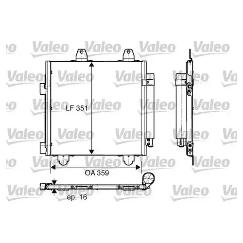 Радиатор кондиционера (конденсатор) VALEO 818013